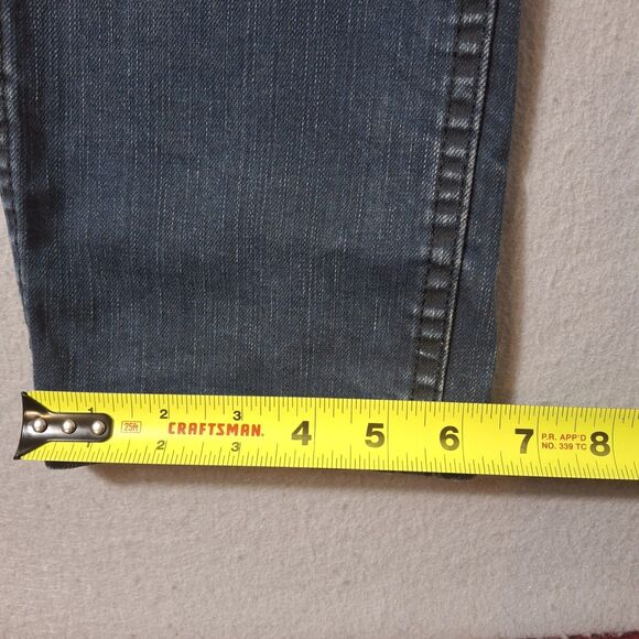 Levis 510 Jeans Mens 32x32 Blue Slim Straight Mid Rise Dark Wash Stretch Denim - Picture 5 of 13